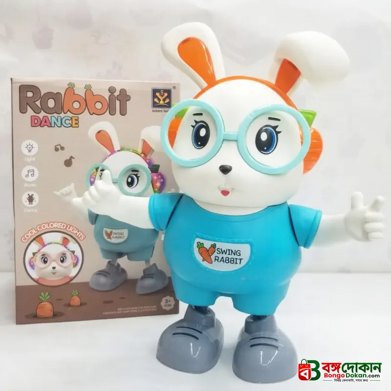 Dancing Rabbit Toy for Kids – Cute Musical Electric Bunny with Light & Sound - বাংলাদেশে সেরা দাম ও আকর্ষণীয় খেলনা - বাংলাদেশে সেরা অফার ও দাম