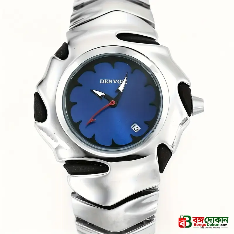 DENVOSI Premium Metal Watch – Bold Design (Blue Dial) - বাংলাদেশে সেরা দাম ও নতুন কালেকশন - গ্যালারি