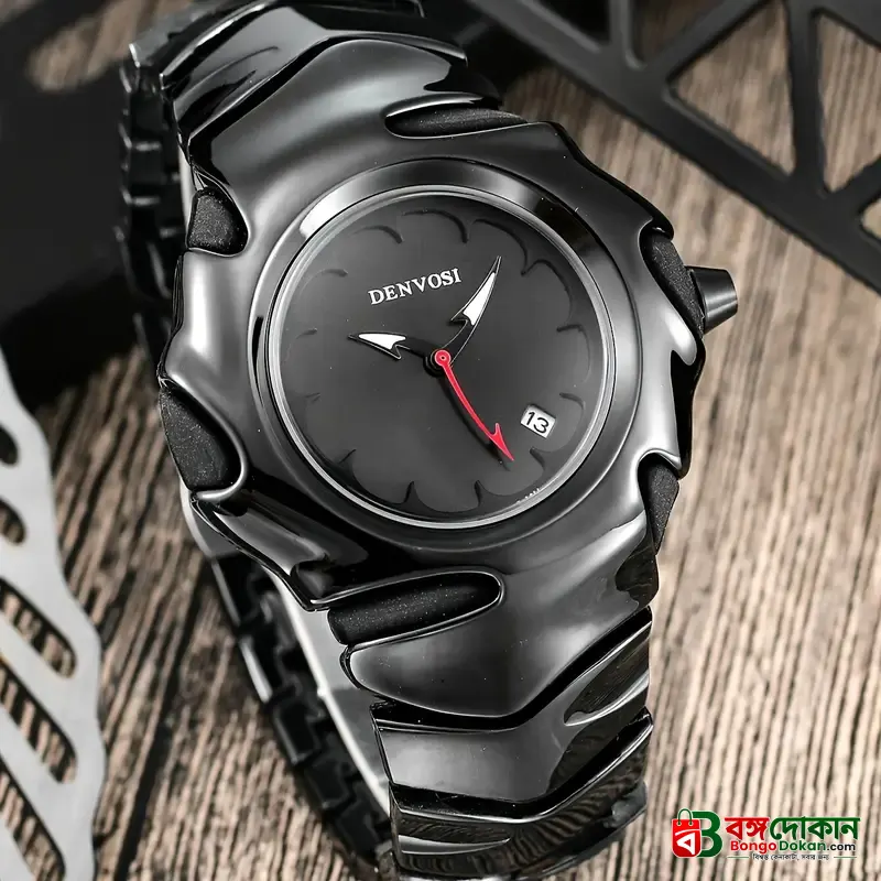 DENVOSI Premium Metal Watch – Bold Design (Full Black ) - বাংলাদেশে সেরা দাম ও নতুন কালেকশন - বাংলাদেশে সেরা অফার ও দাম