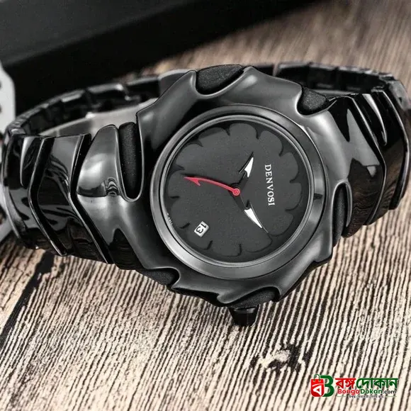 DENVOSI Premium Metal Watch – Bold Design (Full Black ) - বাংলাদেশে সেরা দাম ও নতুন কালেকশন - গ্যালারি