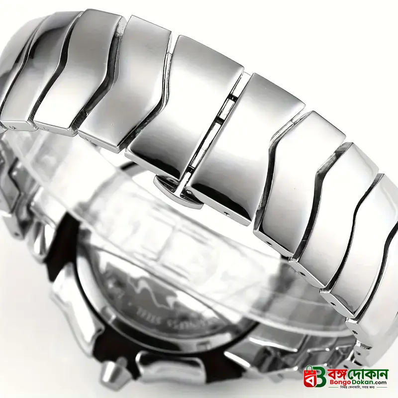 DENVOSI Premium Metal Watch – Bold Design (Silver Dial) - বাংলাদেশে সেরা দাম ও নতুন কালেকশন - গ্যালারি