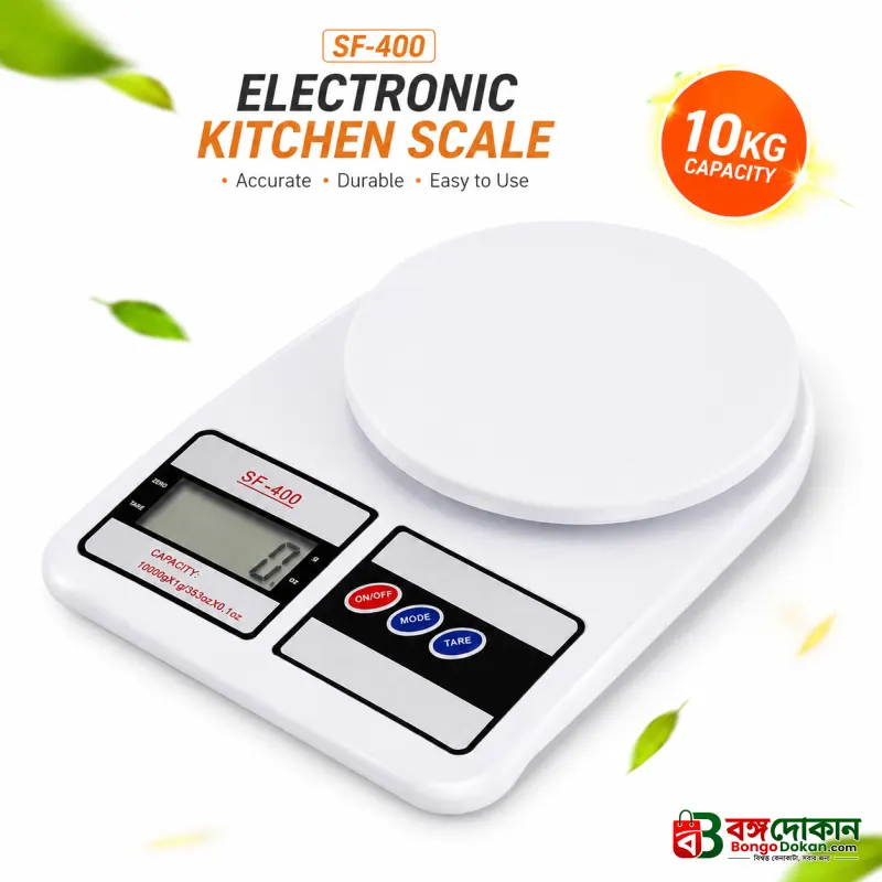 Digital Kitchen Scale 500g to 10Kg – High-Precision Electronic Food Weighing Machine with LCD Display & Tare Function for Home, Office & Shop - বাংলাদেশে সেরা দাম ও লাইফস্টাইল কালেকশন - বাংলাদেশে সেরা অফার ও দাম