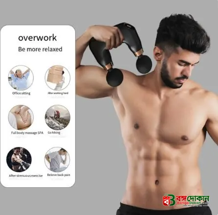 Double Headed Fascia Massage Gun (MGE-016) - বাংলাদেশে সেরা দাম ও লাইফস্টাইল কালেকশন - গ্যালারি