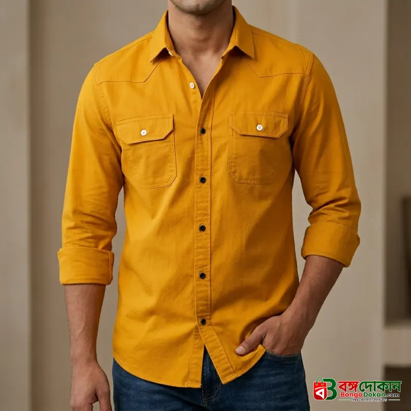 Double Pocket  shirt for men( katali) - বাংলাদেশে সেরা দাম ও নতুন কালেকশন - বাংলাদেশে সেরা অফার ও দাম