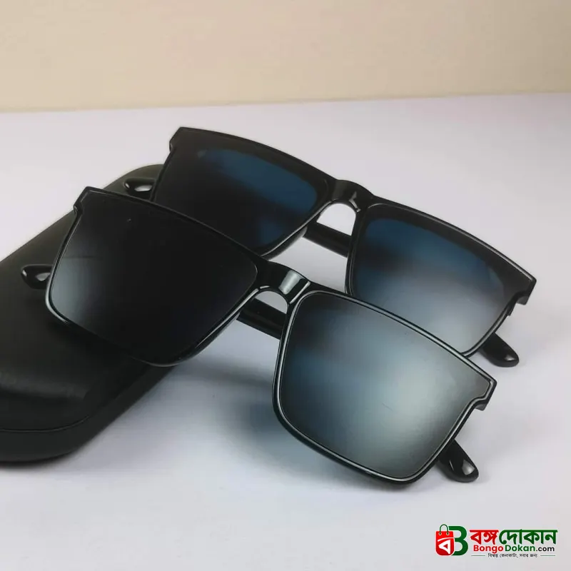 Double Poly Men-Women Trendy Look Stylish Black Sunglass for Summer Outdoor Sunglasses - বাংলাদেশে সেরা দাম ও আকর্ষণীয় কালেকশন - গ্যালারি