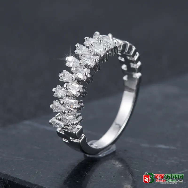 Double Rows Diamond Rings for Womens - বাংলাদেশে সেরা দাম ও এক্সক্লুসিভ ডিজাইন - বাংলাদেশে সেরা অফার ও দাম