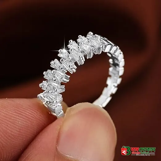 Double Rows Diamond Rings for Womens - বাংলাদেশে সেরা দাম ও এক্সক্লুসিভ ডিজাইন - গ্যালারি