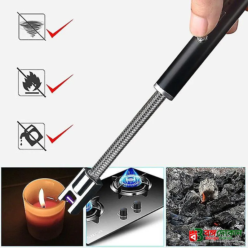 Electric Arc BBQ Lighter – USB Rechargeable Windproof Flexible Long Neck Plasma Lighter for Kitchen Stove, Candles & Outdoor Camping - বাংলাদেশে সেরা দাম ও স্পেসিফিকেশন - গ্যালারি
