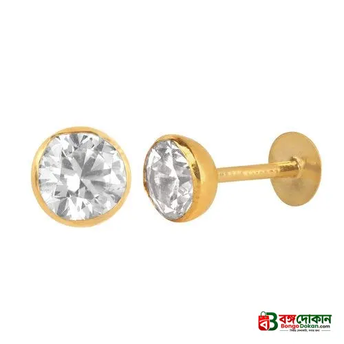 Elegant Gold Plated Crystal Nose Pin - বাংলাদেশে সেরা দাম ও এক্সক্লুসিভ ডিজাইন - বাংলাদেশে সেরা অফার ও দাম