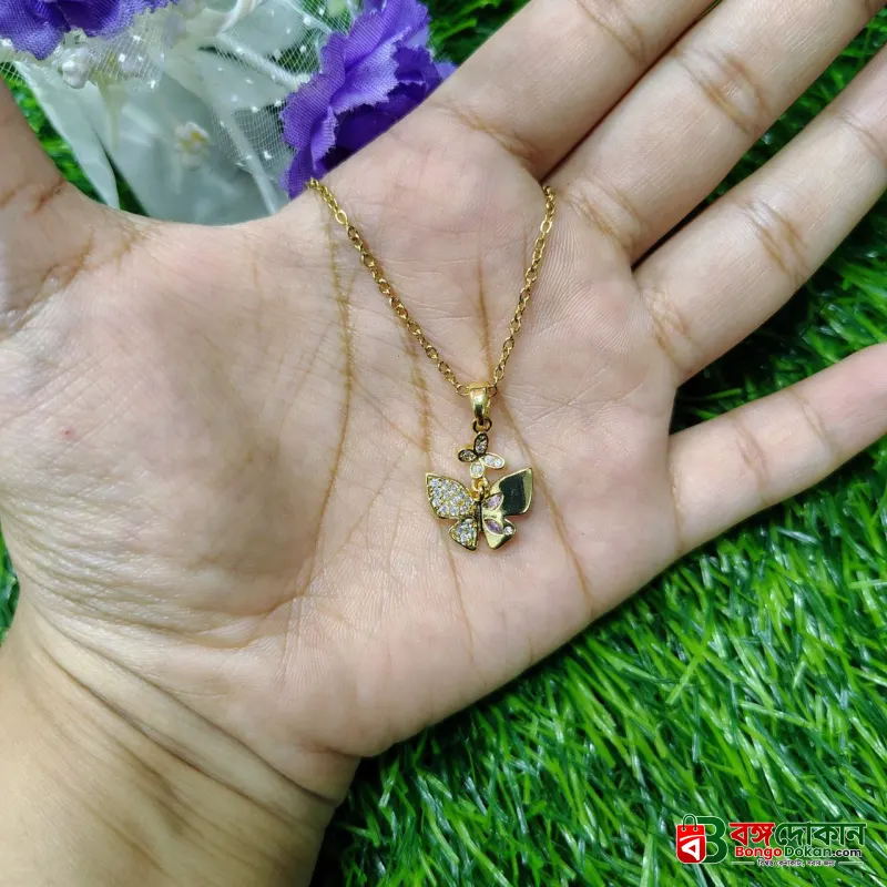 Fantasy Colorful Acrylic Butterfly Pendant Necklace  For Womens - বাংলাদেশে সেরা দাম ও এক্সক্লুসিভ ডিজাইন - গ্যালারি