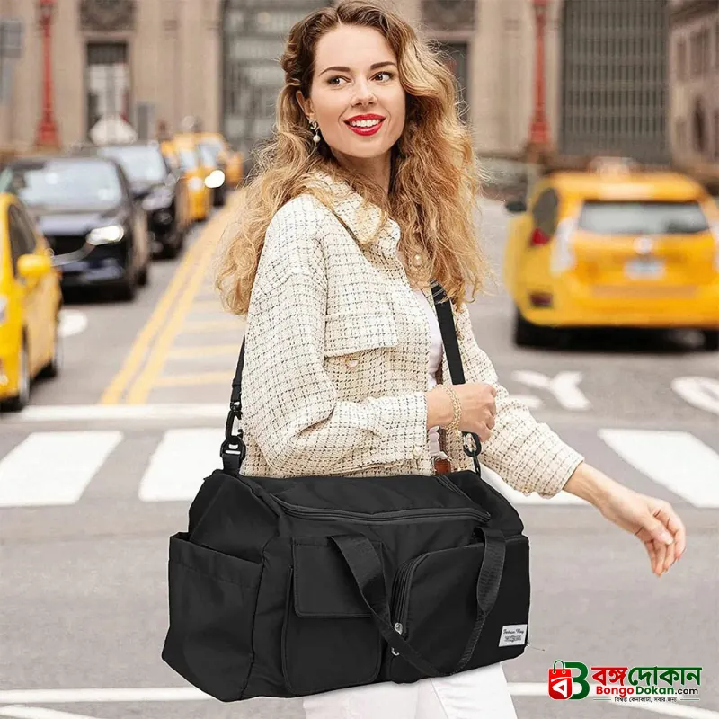Fashionable Large Capacity Travel & Gym Bag - Black - বাংলাদেশে সেরা দাম ও লাইফস্টাইল কালেকশন - গ্যালারি