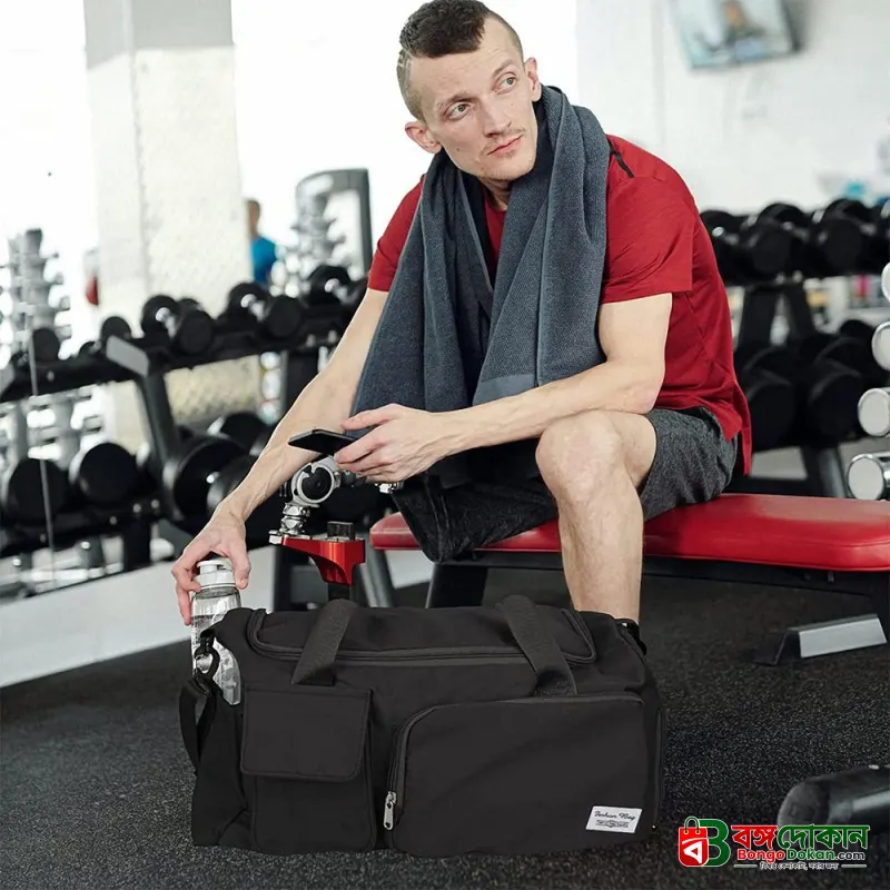 Fashionable Large Capacity Travel & Gym Bag - Black - বাংলাদেশে সেরা দাম ও লাইফস্টাইল কালেকশন - গ্যালারি