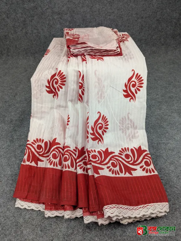 Festive Special Premium Half-Silk Print Saree Combo - বাংলাদেশে সেরা দাম ও আকর্ষণীয় কালেকশন - গ্যালারি