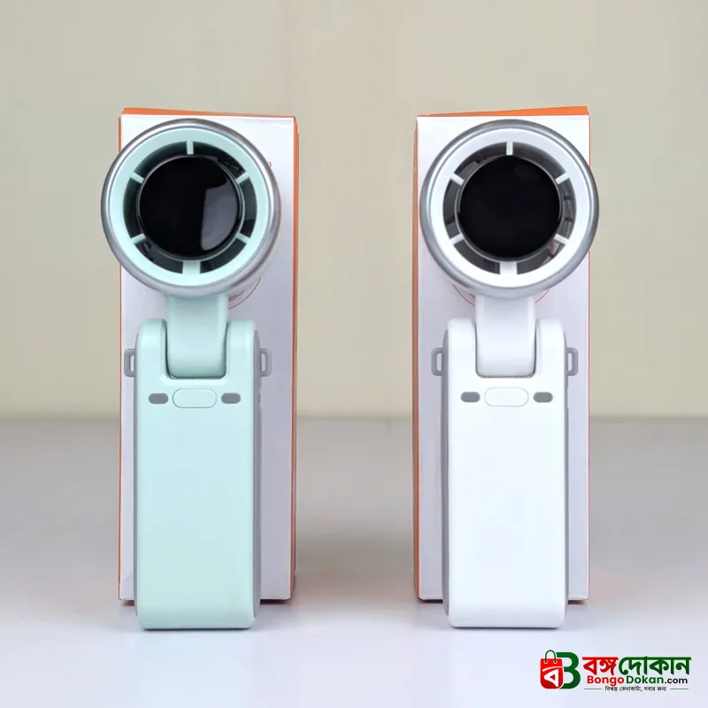 Foldable Powerful Winds Turbo Handheld Fan – 1800mAh Rechargeable Portable Mini Fan with 5 Speed Levels, 180° Foldable Design, Type-C Fast Charging & Lanyard - বাংলাদেশে সেরা দাম ও স্পেসিফিকেশন - গ্যালারি