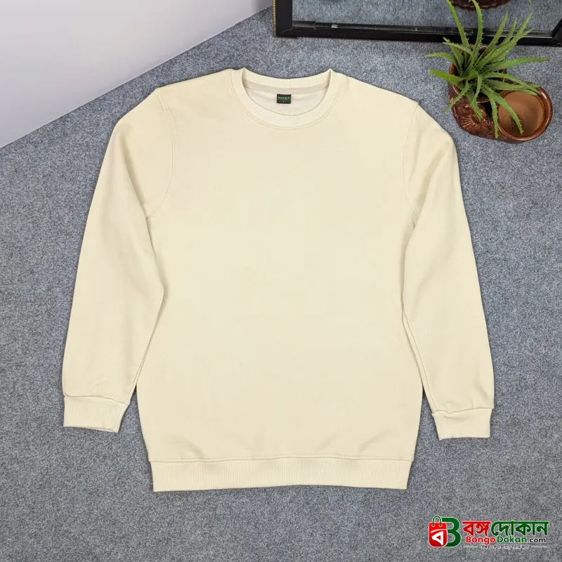 Full Sleeve Sweat Shirt (Cream) - বাংলাদেশে সেরা দাম ও উইন্টার কালেকশন - বাংলাদেশে সেরা অফার ও দাম