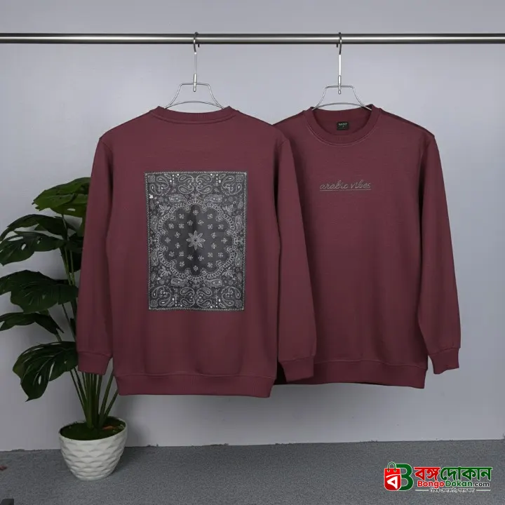 Full Sleeve Sweat Shirt  on both sides Printed - বাংলাদেশে সেরা দাম ও উইন্টার কালেকশন - বাংলাদেশে সেরা অফার ও দাম