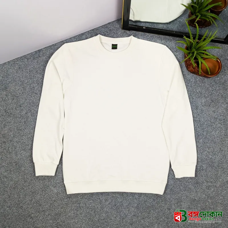 Full Sleeve Sweat Shirt (White) - বাংলাদেশে সেরা দাম ও উইন্টার কালেকশন - বাংলাদেশে সেরা অফার ও দাম