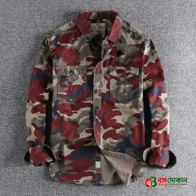Full sleeves double pocket kemo printed Shirt - বাংলাদেশে সেরা দাম ও নতুন কালেকশন - গ্যালারি