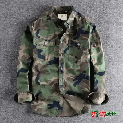 Full sleeves double pocket kemo printed Shirt - বাংলাদেশে সেরা দাম ও নতুন কালেকশন - গ্যালারি