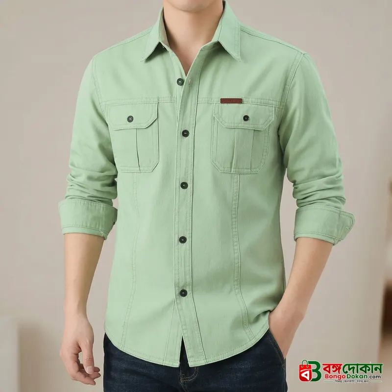 Full sleeves double pocket panel Shirt - বাংলাদেশে সেরা দাম ও নতুন কালেকশন - বাংলাদেশে সেরা অফার ও দাম