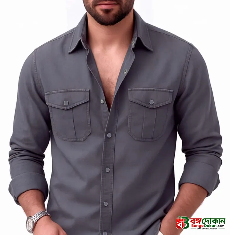 Full sleeves double pocket Shirt - বাংলাদেশে সেরা দাম ও নতুন কালেকশন - বাংলাদেশে সেরা অফার ও দাম