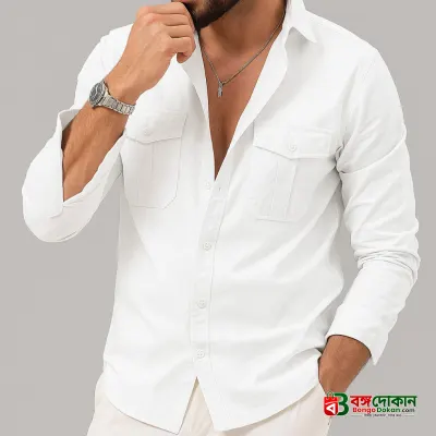 Full sleeves double pocket Shirt - বাংলাদেশে সেরা দাম ও নতুন কালেকশন - গ্যালারি