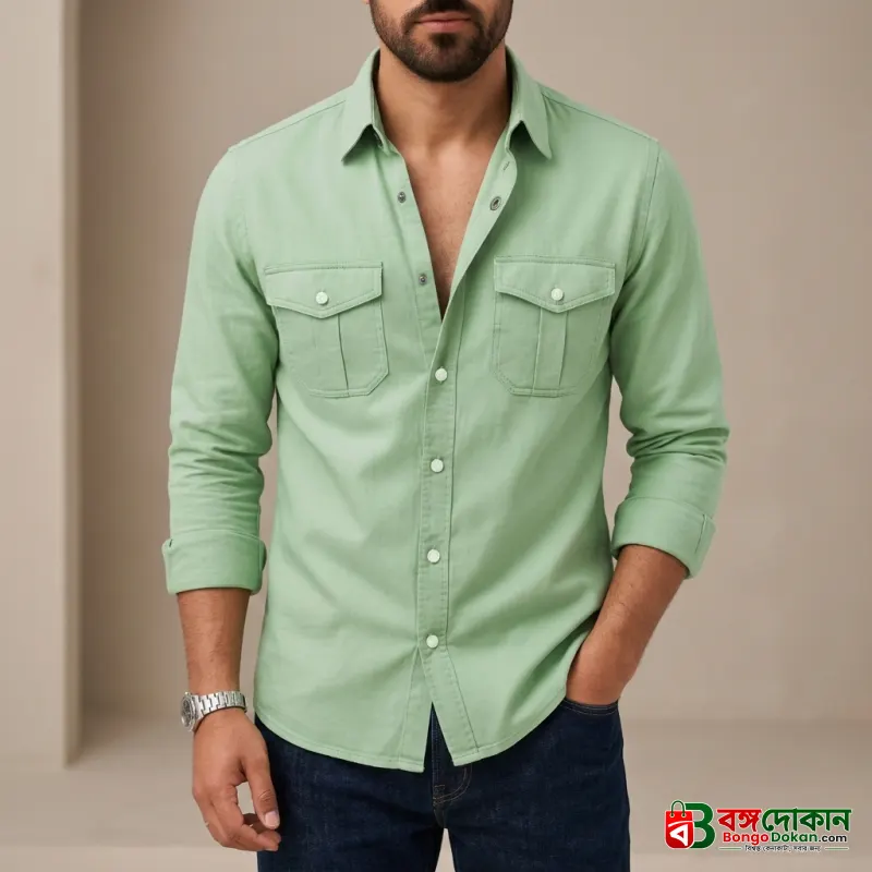 Full sleeves double pocket Shirt - বাংলাদেশে সেরা দাম ও নতুন কালেকশন - বাংলাদেশে সেরা অফার ও দাম