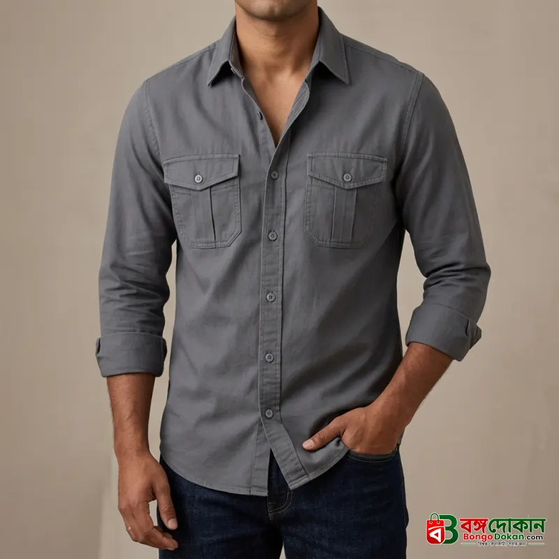Full sleeves double pocket Shirt - বাংলাদেশে সেরা দাম ও নতুন কালেকশন - বাংলাদেশে সেরা অফার ও দাম
