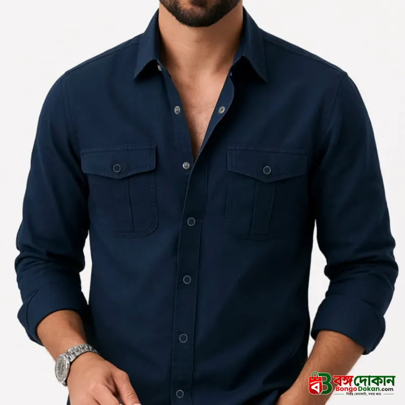 Full sleeves double pocket Shirt - বাংলাদেশে সেরা দাম ও নতুন কালেকশন - বাংলাদেশে সেরা অফার ও দাম