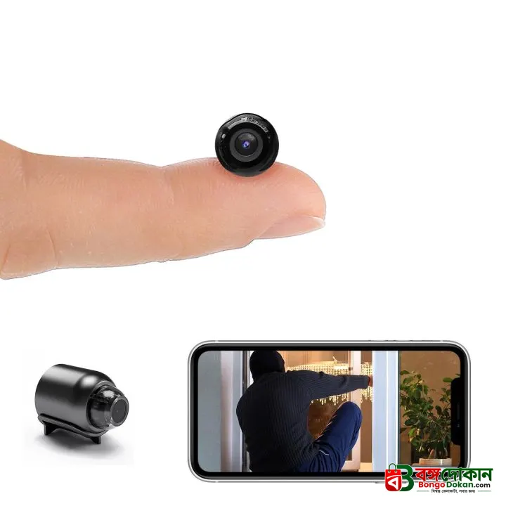 GFOUK™ Minieye Mini Nanny Cam Full HD – Tiny Wireless Spy Camera with 1080P Live Mobile App Monitoring, 2.4G WiFi & 128GB MicroSD Support for Home & Office Security - বাংলাদেশে সেরা দাম ও এক্সক্লুসিভ ডিজাইন - গ্যালারি