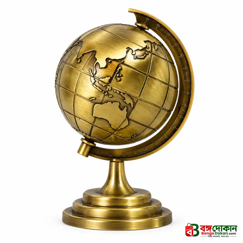 Golden 3D Rotating World Map Globe Showpiece – বাংলাদেশে সেরা দাম ও লাইফস্টাইল কালেকশন - গ্যালারি