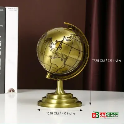 Golden 3D Rotating World Map Globe Showpiece – বাংলাদেশে সেরা দাম ও লাইফস্টাইল কালেকশন - গ্যালারি