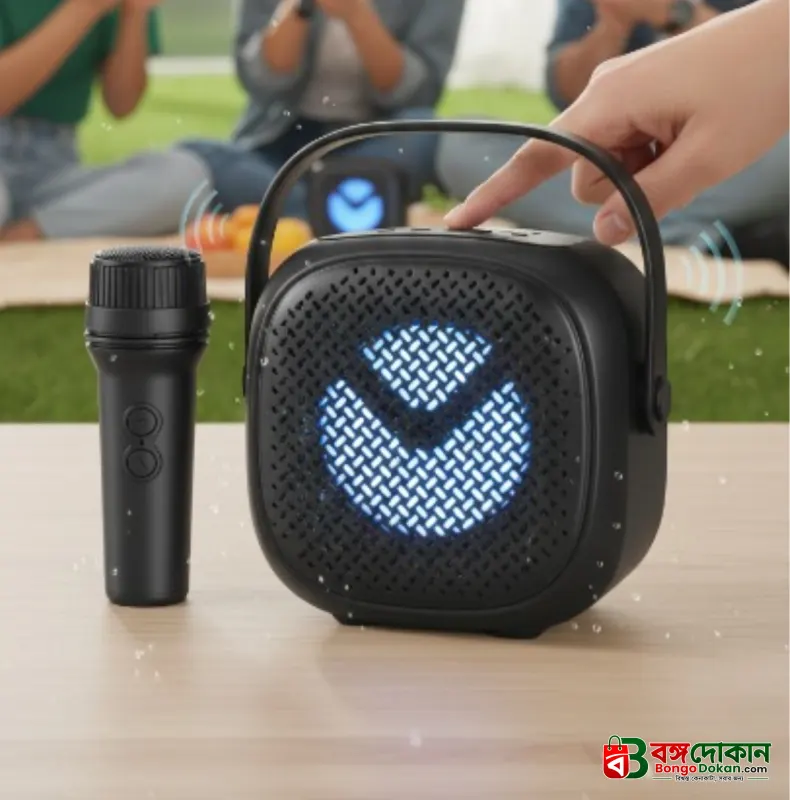 GREATNICE Portable Wireless Bluetooth Speaker with Mic – 3-Inch Big Sound Speaker, USB, SD Card, FM Radio & Karaoke Support with Stylish Lighting - বাংলাদেশে সেরা দাম ও স্পেসিফিকেশন - গ্যালারি