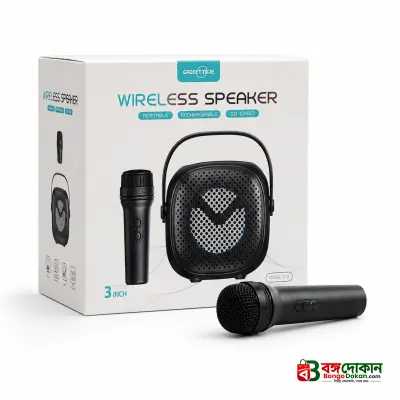 GREATNICE Portable Wireless Bluetooth Speaker with Mic – 3-Inch Big Sound Speaker, USB, SD Card, FM Radio & Karaoke Support with Stylish Lighting - বাংলাদেশে সেরা দাম ও স্পেসিফিকেশন - গ্যালারি