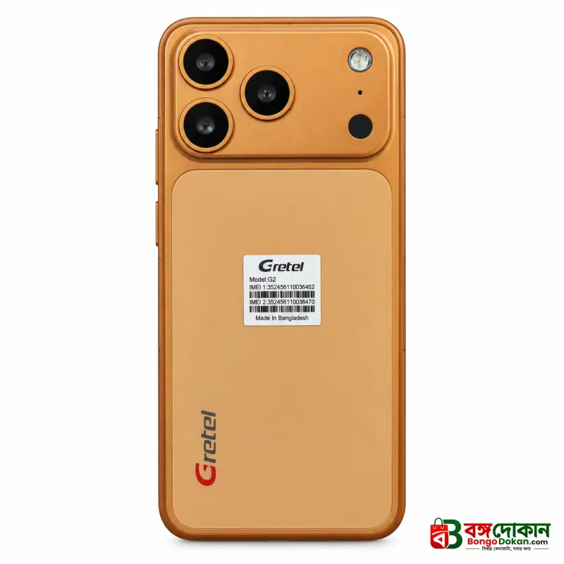 Gretel G2 Pro Max Feature Phone – iPhone 17 Pro Max Inspired Design, 3250mAh Built-In Battery, 2.8" LCD Display, Type-C Port, Big Speaker & Wireless FM - বাংলাদেশে সেরা দাম ও স্পেসিফিকেশন - গ্যালারি