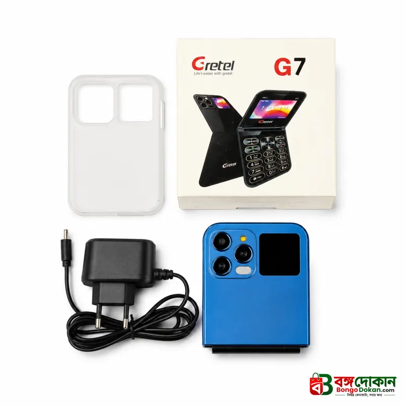 Gretel G7 Flip Folding Phone Dual Display Caseing - বাংলাদেশে সেরা দাম ও স্পেসিফিকেশন - গ্যালারি