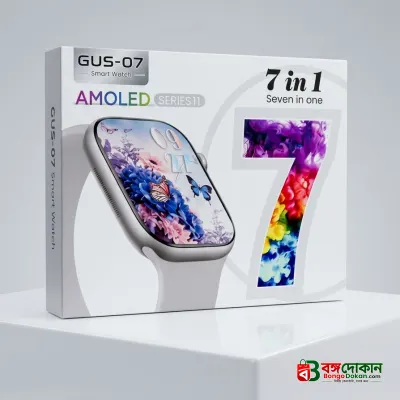 GUS-07 Series 11 AMOLED Smartwatch (7-in-1 Combo) – Vibrant Display, 7 Interchangeable Premium Straps (Silicon, Ocean, Fabric), Bluetooth Notifications & Comprehensive Health Trackers - বাংলাদেশে সেরা দাম ও স্মার্ট ফিচার - গ্যালারি