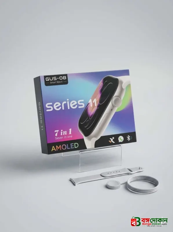 GUS-08 Series 11 Smart Watch - বাংলাদেশে সেরা দাম ও স্মার্ট ফিচার - বাংলাদেশে সেরা অফার ও দাম