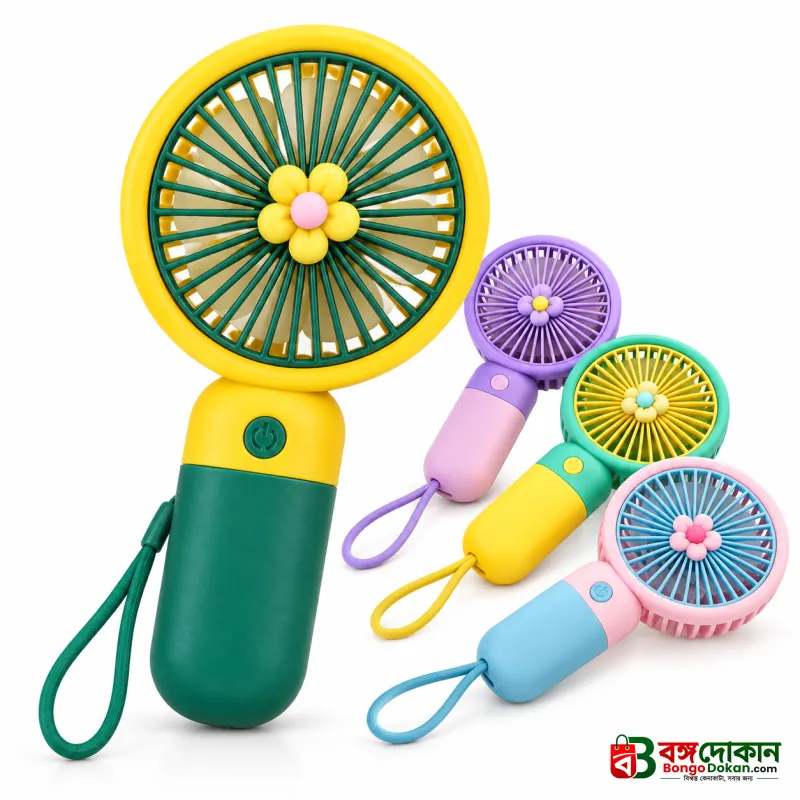 Handheld Portable Desktop Mini Fan – USB Rechargeable Pocket Sports Fan with 3 Speed Levels, Ultra-Quiet Motor, Lanyard & Versatile Indoor-Outdoor Use - বাংলাদেশে সেরা দাম ও স্পেসিফিকেশন - গ্যালারি