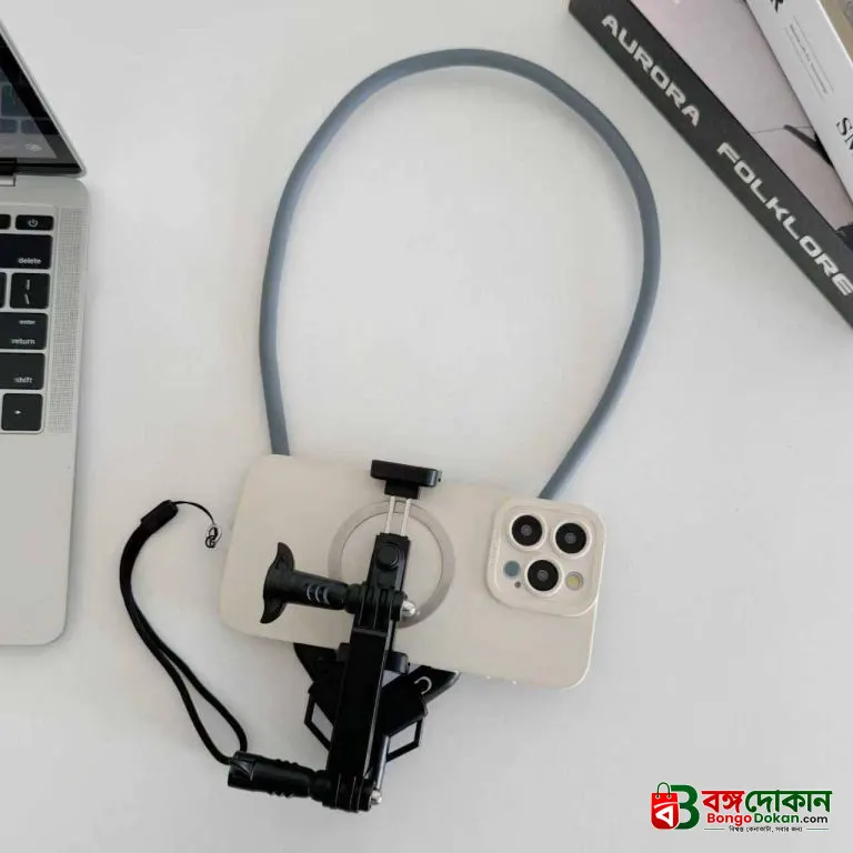 Hands-Free Magnetic & Flexible Neck Phone Holder Mount – 180° Adjustable POV Vlogging Bracket for Bike Riding, Unboxing, Cooking & Travel Recording - বাংলাদেশে সেরা দাম ও স্পেসিফিকেশন - গ্যালারি