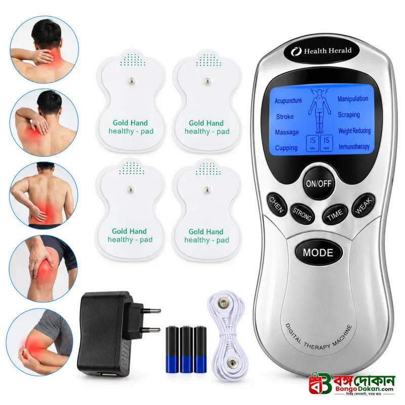 Health Herald Digital Therapy Machine ST-688 – Electronic Pulse Massager with LCD Screen, Acupuncture, Cupping, Pain Relief & USB/Battery Operation - বাংলাদেশে সেরা দাম ও লাইফস্টাইল কালেকশন - গ্যালারি