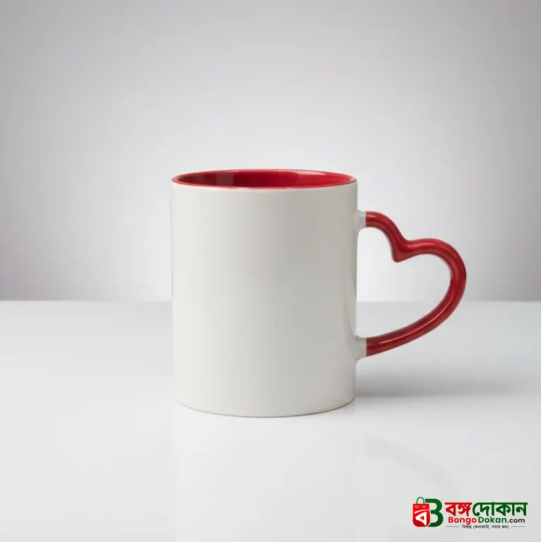 Heart Color Round Handle Coffee, Tea, Water Mug, Add Photo Text Logo Picture Image - বাংলাদেশে সেরা দাম ও লাইফস্টাইল কালেকশন - বাংলাদেশে সেরা অফার ও দাম