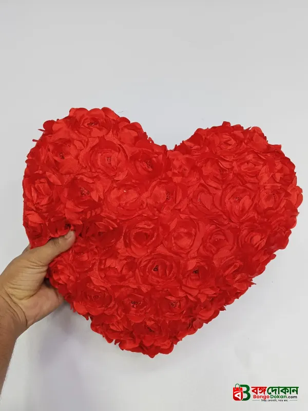 Heart Shape Red Love Pillow | Send Soft Toys as Gifts - বাংলাদেশে সেরা দাম ও আকর্ষণীয় খেলনা