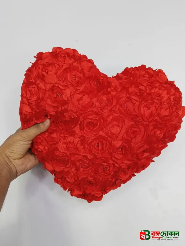 Heart Shape Red Love Pillow | Send Soft Toys as Gifts - বাংলাদেশে সেরা দাম ও আকর্ষণীয় খেলনা - গ্যালারি