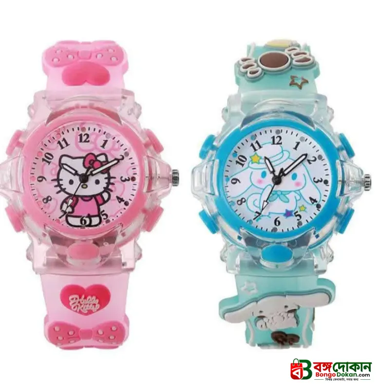 Hello Kitty Kids Analog Watch – Cute Cartoon Theme Wristwatch with Clear 1-12 Numbers, Acrylic Glass, Safe ABS Case, Educational Time-Learning & Perfect Birthday Gift for Children - বাংলাদেশে সেরা দাম ও নতুন কালেকশন - গ্যালারি