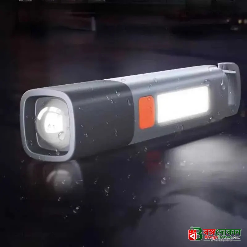 High Power LED Portable COB Zoomable Flashlight – USB Rechargeable Waterproof Mini Torch with Multi-Bright Modes, Backup Battery & Adjustable Focus for Outdoor & Emergency - বাংলাদেশে সেরা দাম ও স্পেসিফিকেশন - গ্যালারি