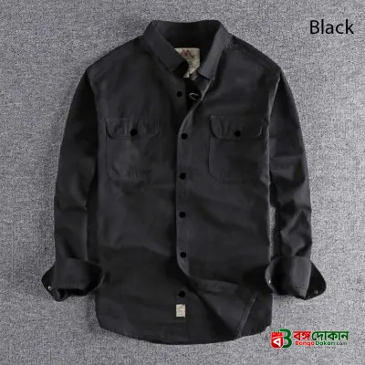 High Thickness Double Pocket Shirt.. ( Black) - বাংলাদেশে সেরা দাম ও নতুন কালেকশন - গ্যালারি