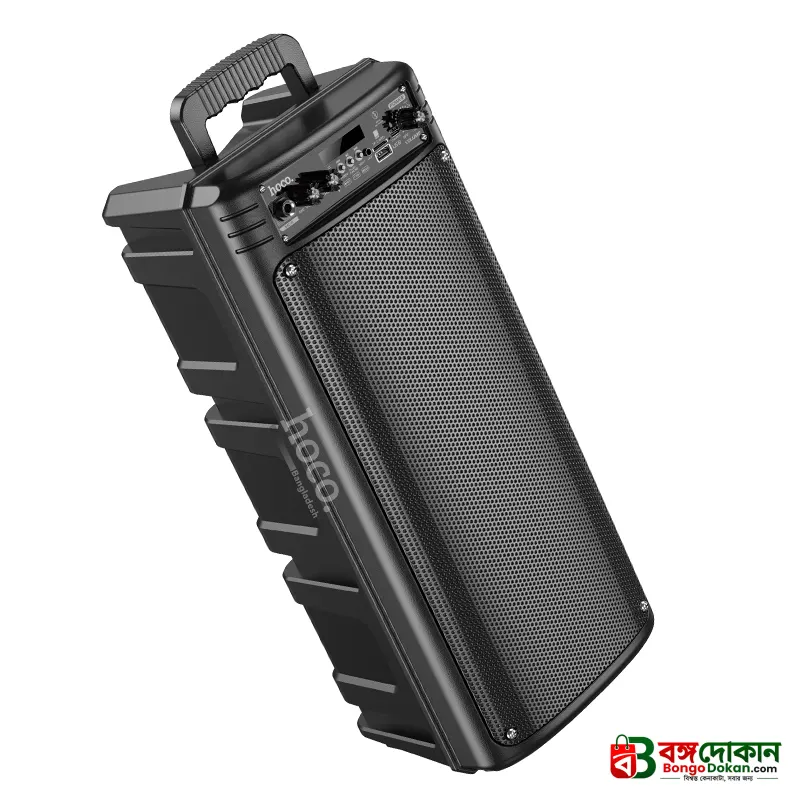 Hoco BS52 20W Karaoke Bluetooth Speaker – 6.5-Inch Dual Drivers, Bluetooth 5.0, TWS, FM, USB/TF Support, RGB Lights & Wired Microphone Included - বাংলাদেশে সেরা দাম ও স্পেসিফিকেশন - গ্যালারি