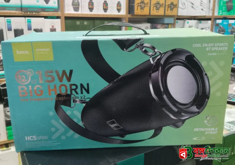 HOCO HC5 Sports Wireless Speaker – 30W Dual Drivers, Bluetooth 5.0, Water, Dust & Shock Resistant, Long Battery Life & Portable Outdoor Speaker - বাংলাদেশে সেরা দাম ও স্পেসিফিকেশন - গ্যালারি