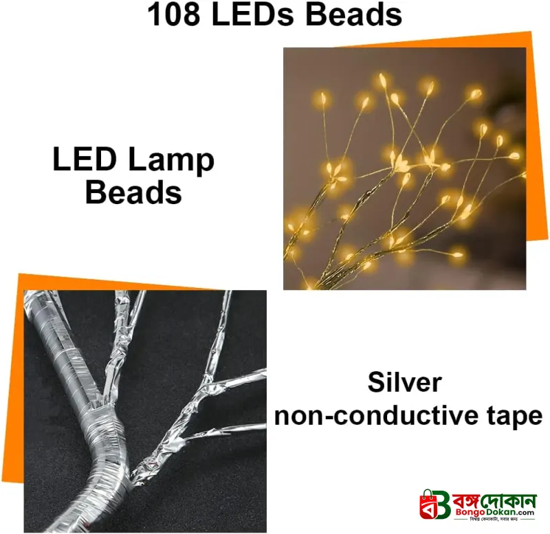 HONPHIER 108 LED Warm White Tree Lamp - বাংলাদেশে সেরা দাম ও স্পেসিফিকেশন - গ্যালারি